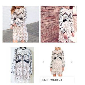 💋 Beautiful Self Portrait Floral Lace Dress (10)